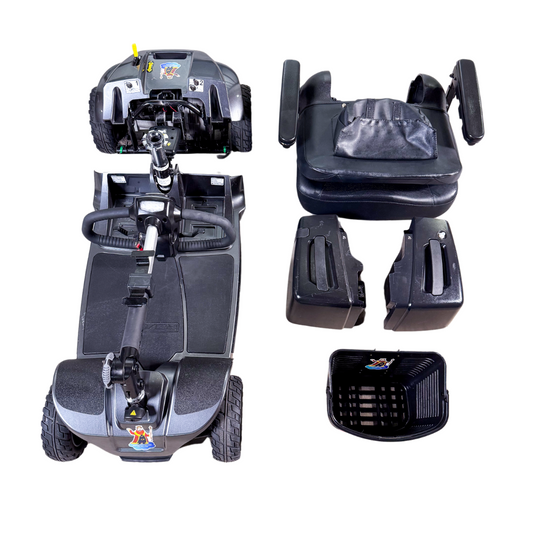 Scooter de aluguel multidias com 4 rodas e capacidade de 400 libras