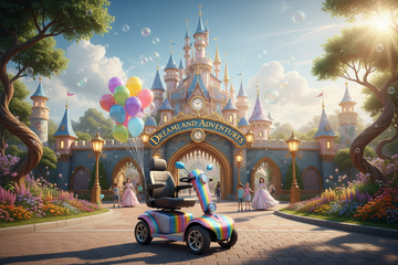 How much does it cost to rent a scooter at Disney World compared with having one delivered from an Orlando rental company?