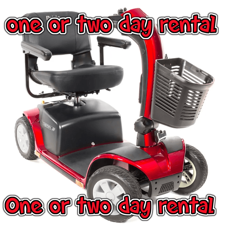 1 & 2 Rentals $100 Flat Rate 4 Wheel 400 Pound Capacity Scooter